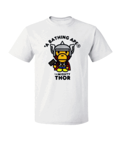 Bape A Bathing Ape x Marvel Thor T Shirt