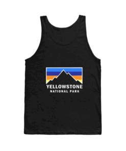 Yellowstone-National Park Retro Mountain Colors Tank top
