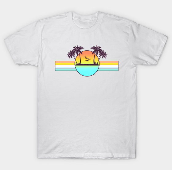 80s Sunset T-Shirt T Shirt