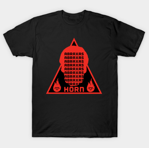 Abraxas Horn Fire Logo T Shirt