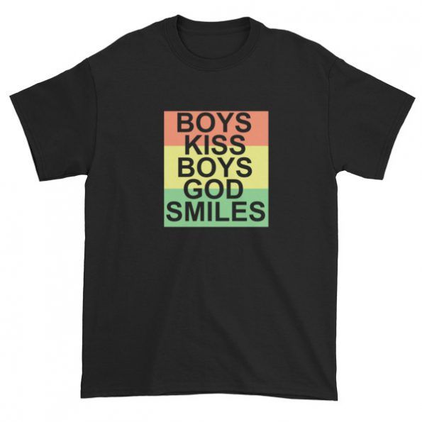 Boys Kiss Boys God Smiles Short sleeve T Shirt