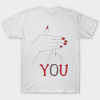 Fuck You Funny Hands Up Covering Middle Finger Memes Typographic Man's & Woman's T Shirt
