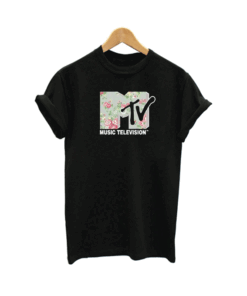 MTV music television floral T Shirt