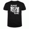 Plant Flag White Print T Shirt