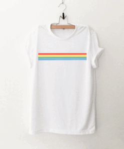 Rainbow Stripe T Shirt