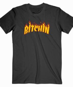 Bitchin Stranger Things Thrasher Flame T Shirt