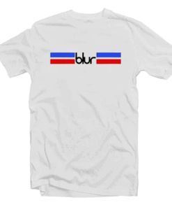 Blur Logo Stripe T Shirt