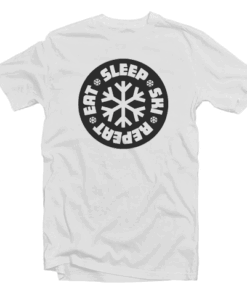 Eat Sleep Ski Repeat T Shirt