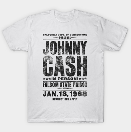 Johnny Cash Concert Tee - Black T Shirt