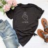 Korean Finger Heart T Shirt