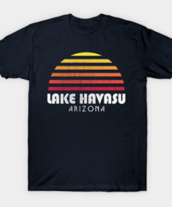 Lake Havasu Retro Vintage Style Distressed Sunset T-Shirt T Shirt