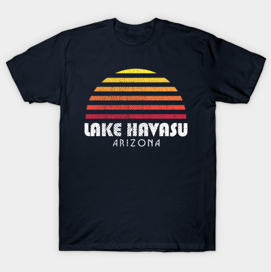 Lake Havasu Retro Vintage Style Distressed Sunset T-Shirt T Shirt