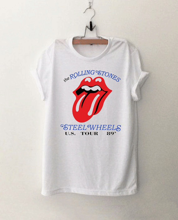 Rolling Stones Steel Wheels US Tour 1989 Band T Shirt
