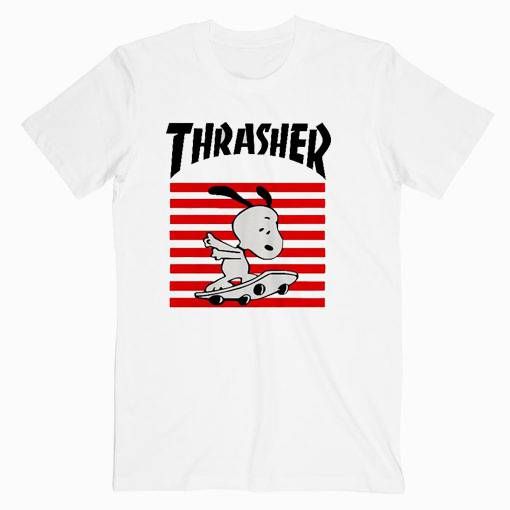 Thrasher Snoopy Skateboard T Shirt