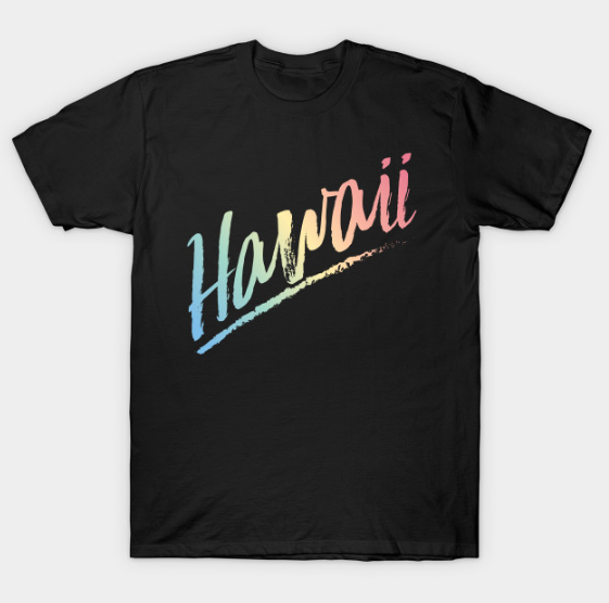 Vintage 80s Style Hawaii T-Shirt T Shirt