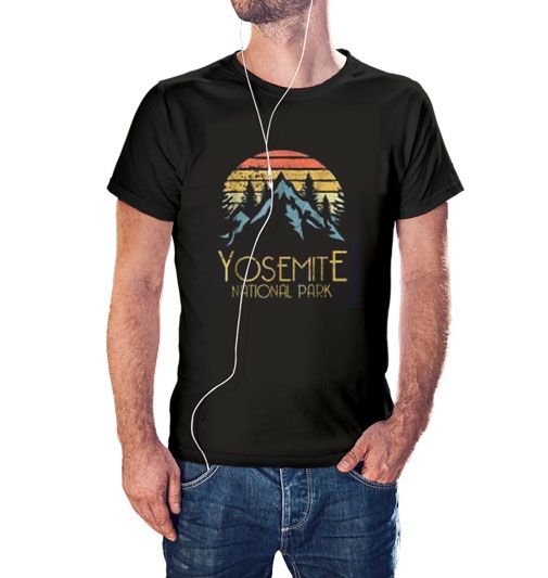 Vintage-Yosemite-National-Park-California-T-Shirt-for-Men-and-Women-size-S-3XL