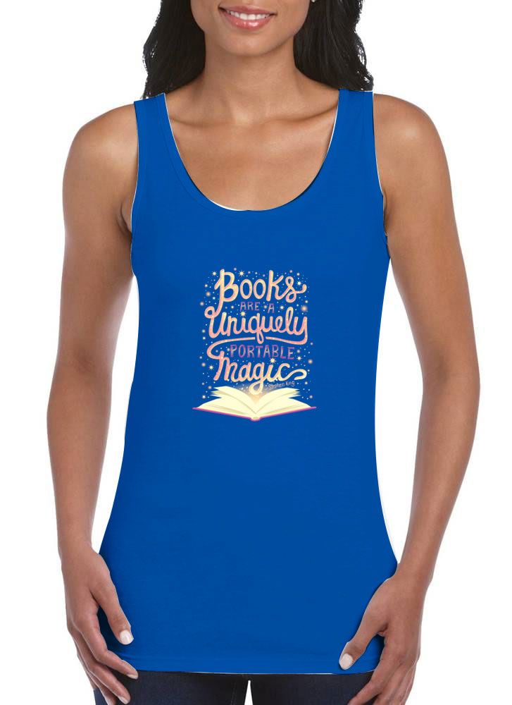 Books Are A Uniquely Portable Magic Tank Top - Image 2