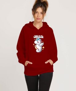 Dare-To-Be-Unique-Hoodie-Maroon