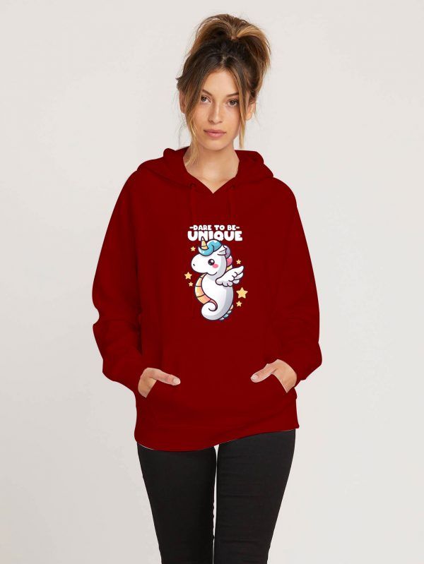 Dare-To-Be-Unique-Hoodie-Maroon
