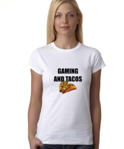 Gaming-and-Tacos-T-Shirt-For-Women-And-Men-Size-S-3XL-White