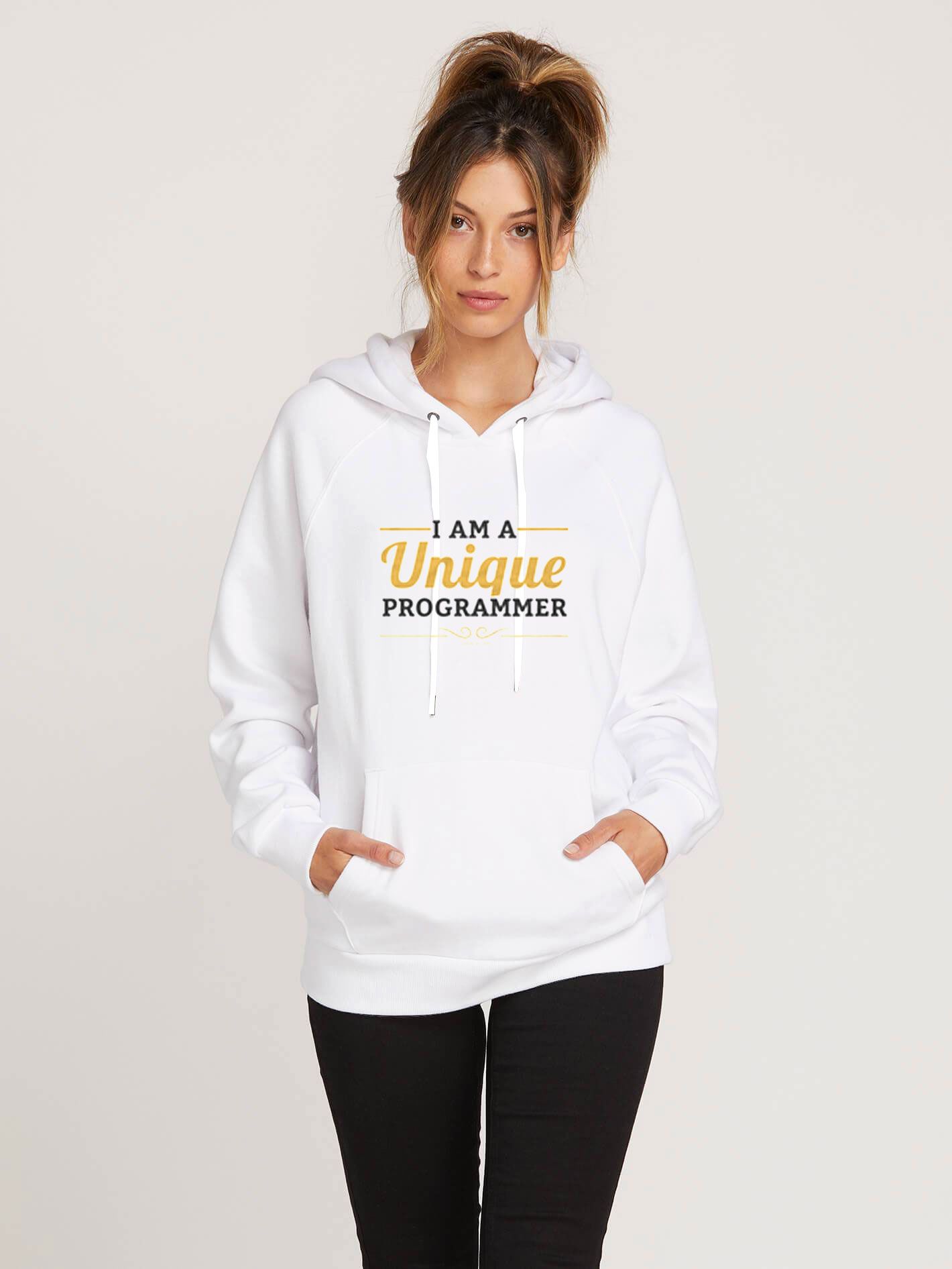 I-Am-A-Unique-Programmer-Hoodie-White