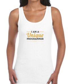 I-Am-A-Unique-Programmer-Tank-Top-White