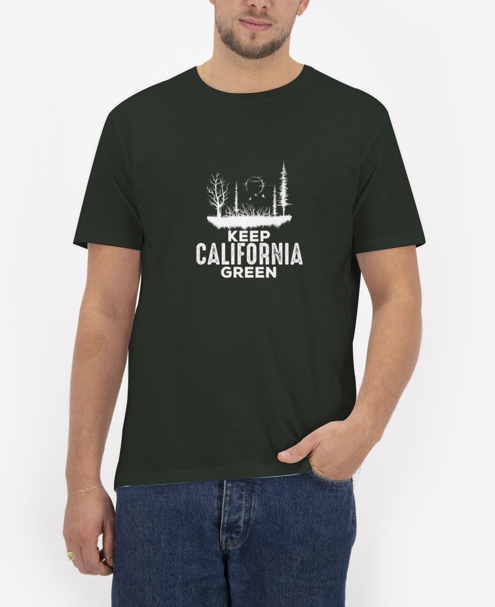 Keep-California-Green-T-Shirt-For-Women-And-Men-Size-S-3XL