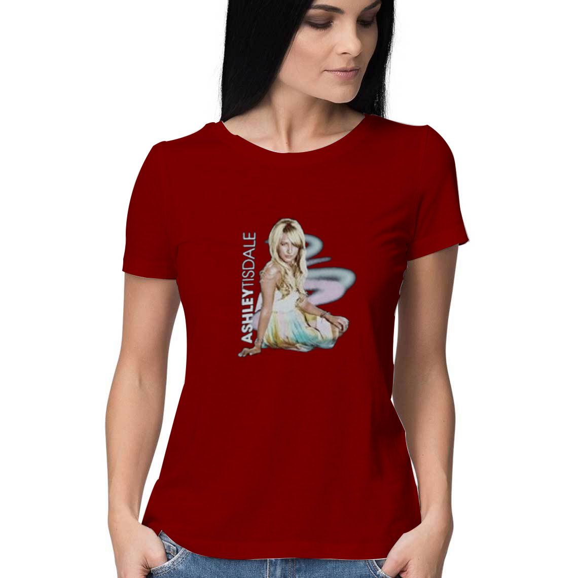 Ashley-Tisdale-Headstrong-Concert-Tour-T-Shirt-Maroon