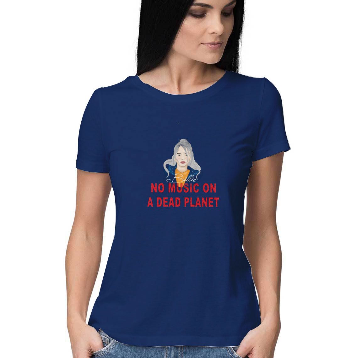 Billie Eilish No Music On A Dead Planet T-Shirt - Image 2