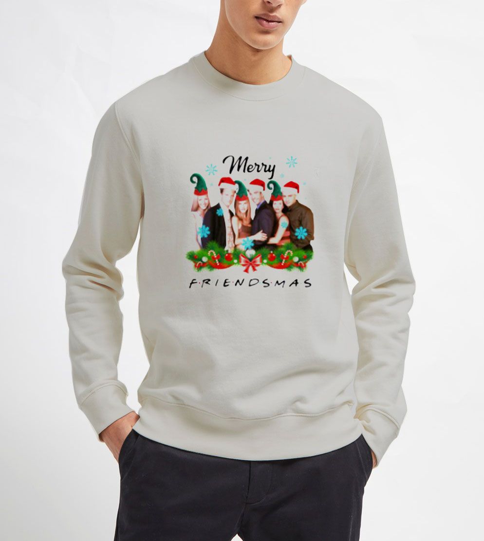 Merry-Christmas-Friends-Sweatshirt-LightGrey