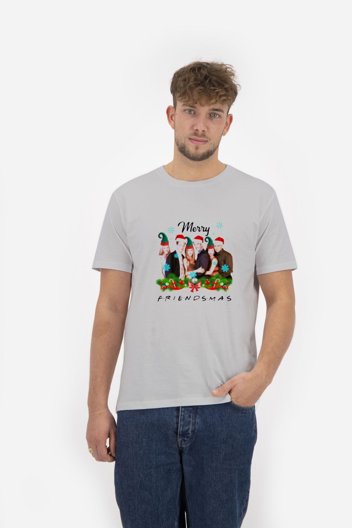 Merry Christmas Friends T-Shirt - Image 2