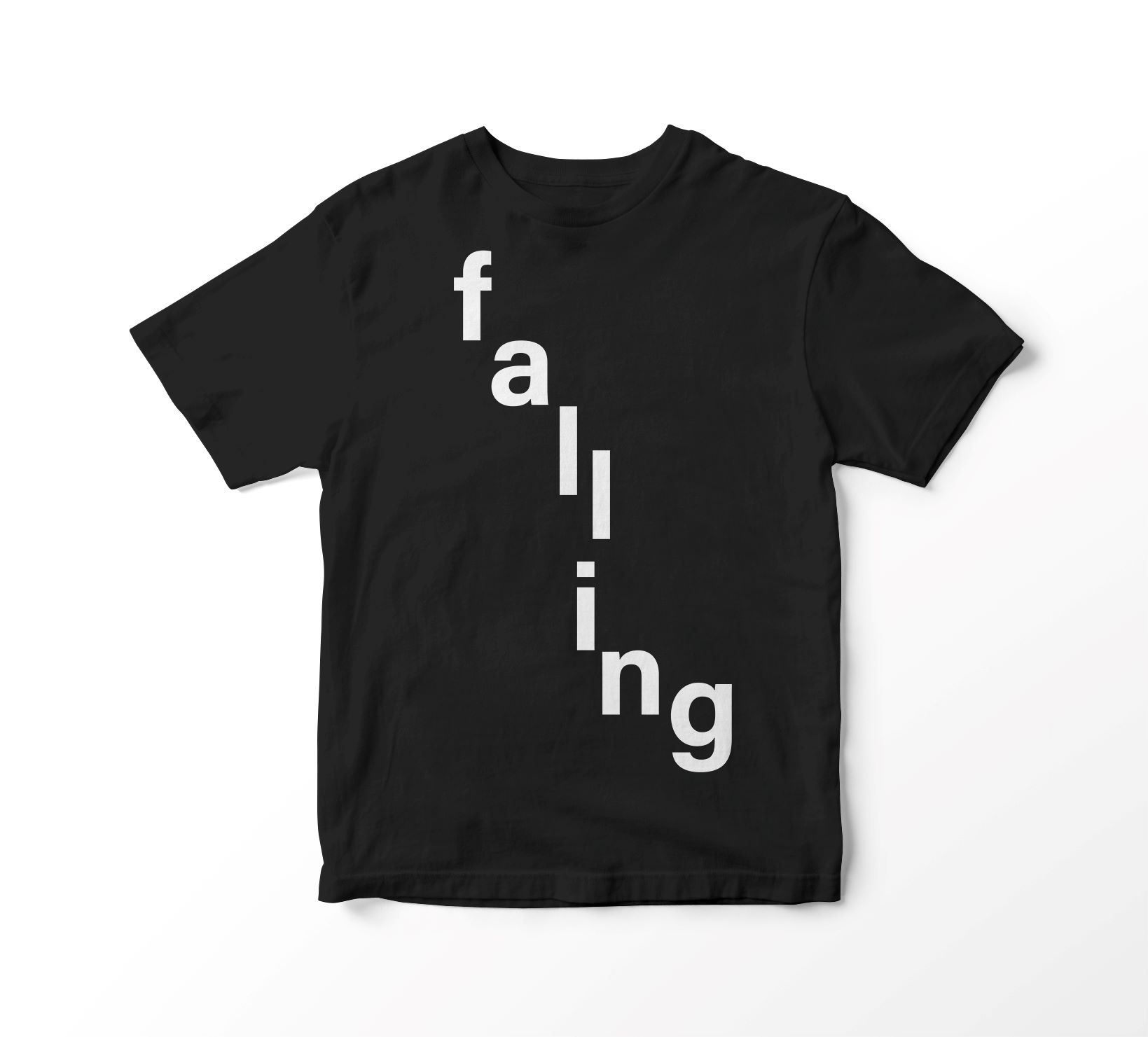 Falling Font T-Shirt Unisex - Image 3