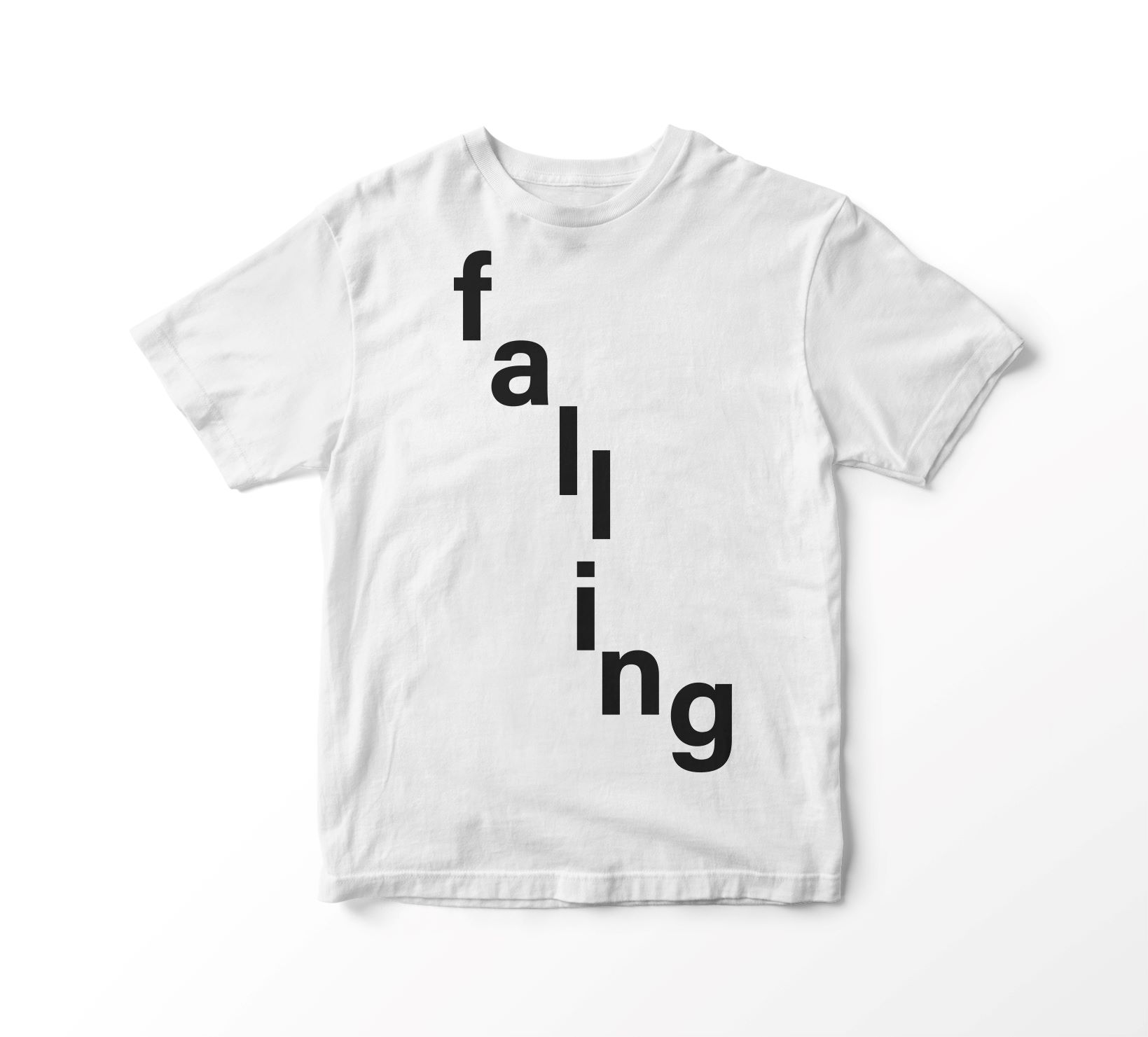 Falling Font T-Shirt Unisex - Image 2