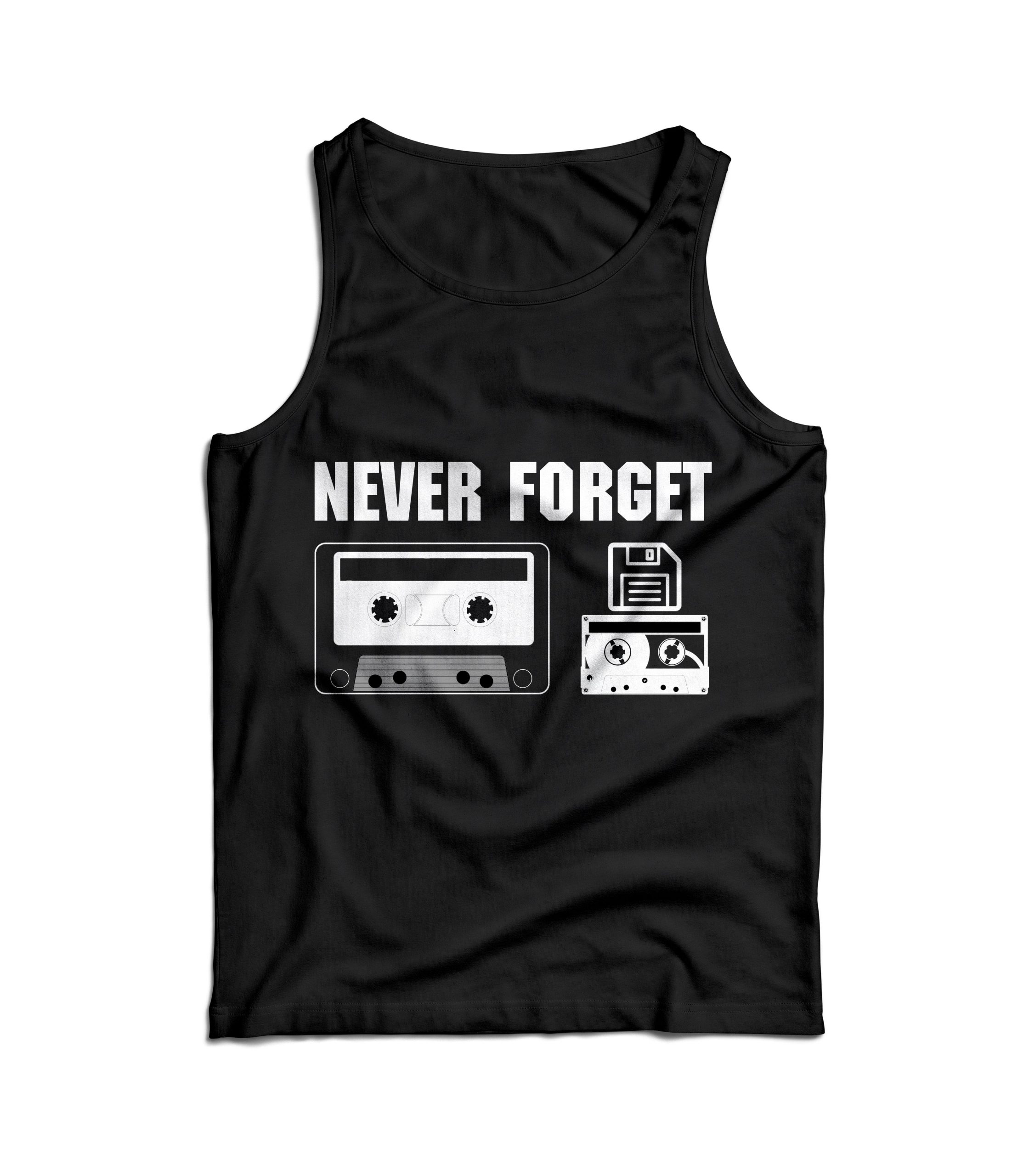 80s Cassette Tape Technology Style Tank Top