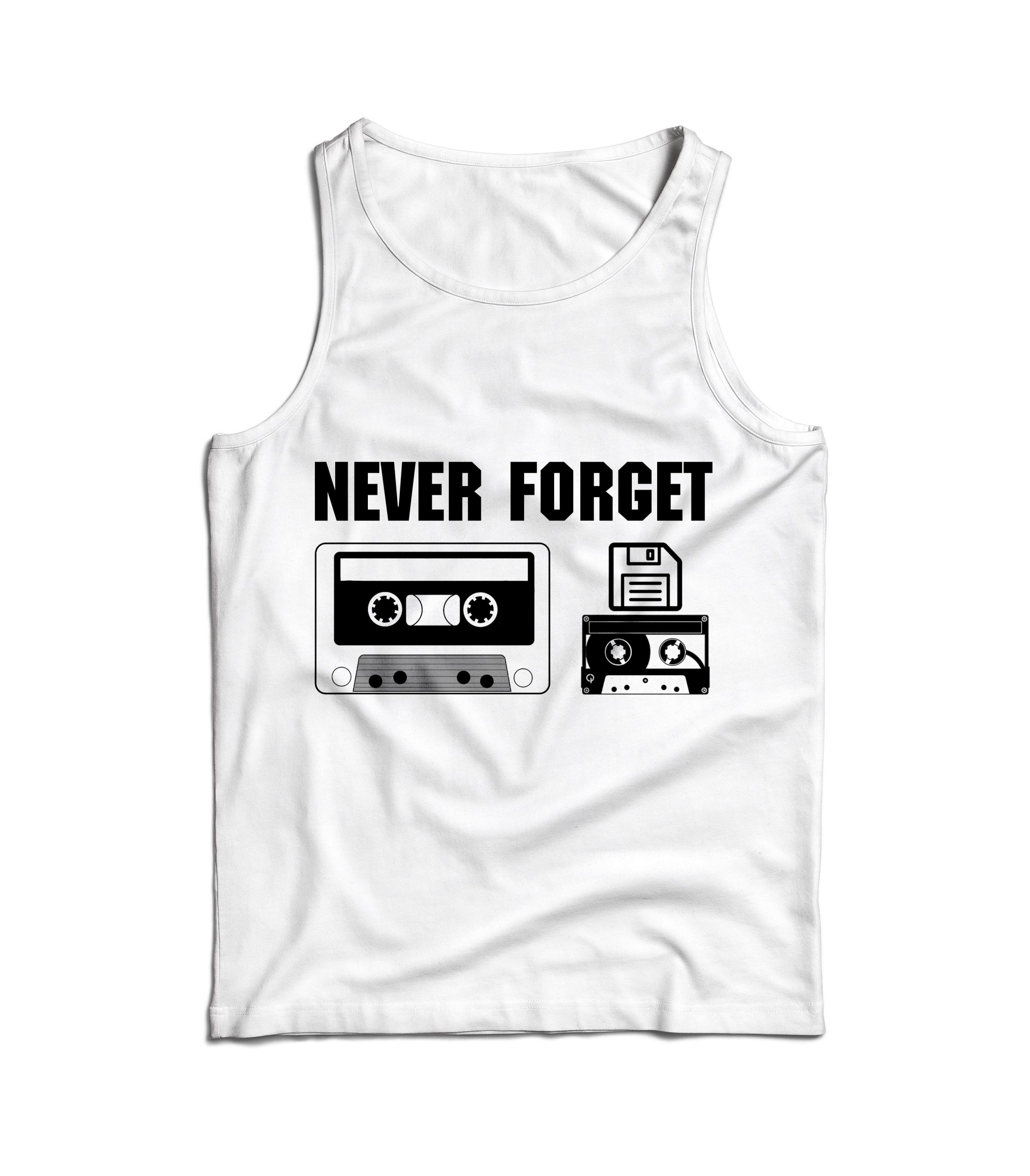 80s Cassette Tape Technology Style Tank Top - Image 2