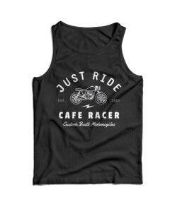 Just Ride Cafe Racer Motorcycle Tank Top