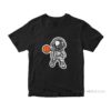 Astronaut Basketball Space T-shirt
