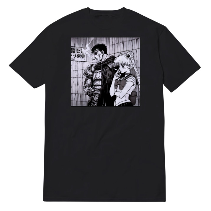 Berserk Sailor Moon Smoking T-Shirt