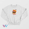 Captain America Burger White Sweatshirt