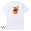Captain America Burger White Tee