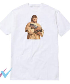 Jesus Moo Deng WHITE T-Shirt Meme