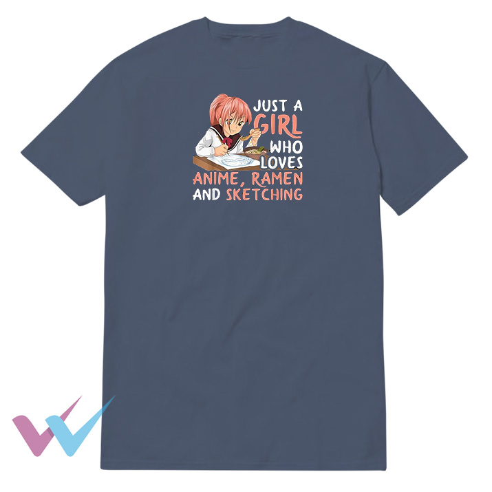 Anime Ramen Sketching Unique T-Shirt