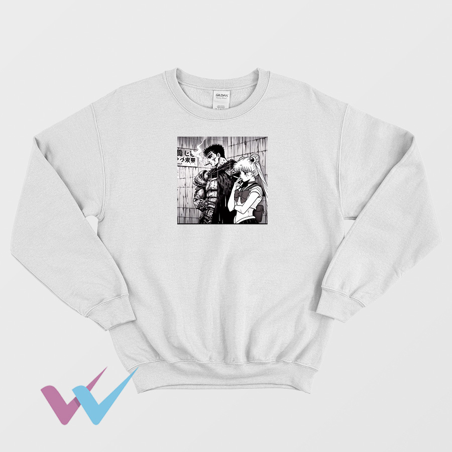 Berserk Sailor Moon Smoking Unique Sweatshirt