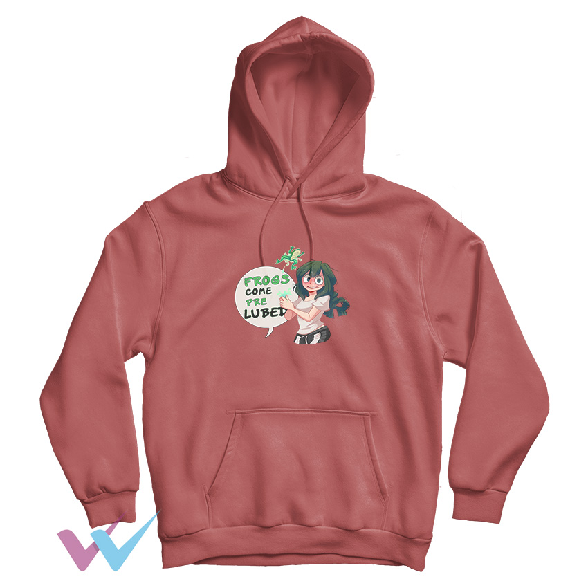 Frogs Come Pre Lubed Funny Unique Hoodie