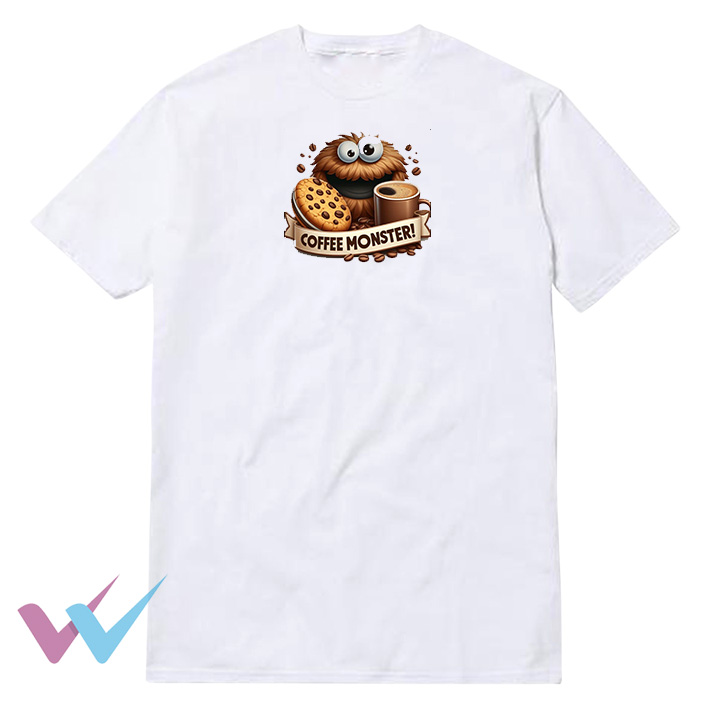 Coffee Monster Funny T-Shirt