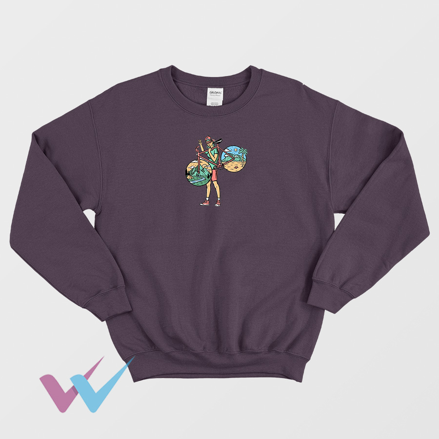 Natural Compass Illustration Sweatshirt