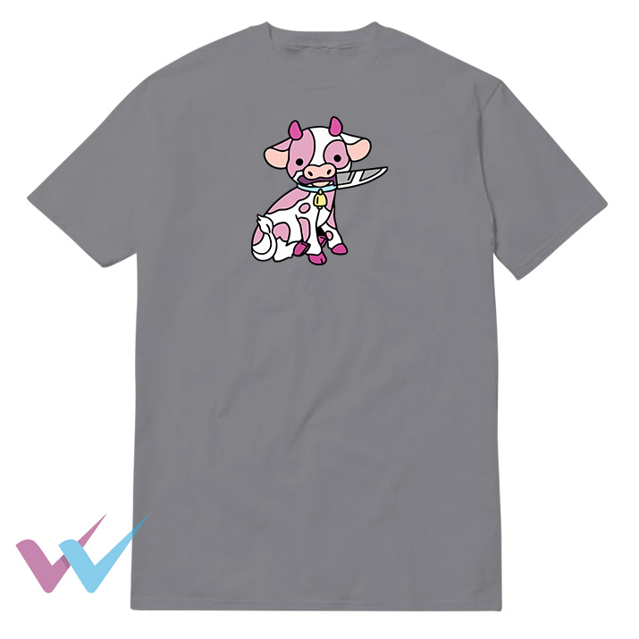 New Pink Cow Knife T-Shirt