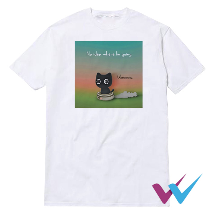 Purrinink No Idea Where I'm Going T-Shirt