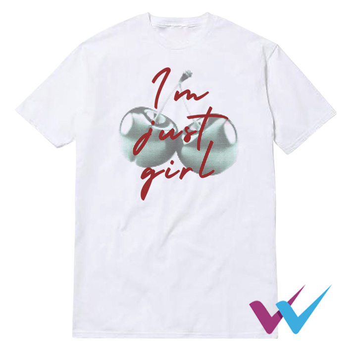 I'm Just A Girl Cherry T-Shirt