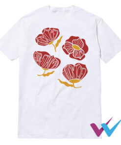 Red Poppy Floral Fuck Trump T-Shirt